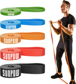 SUNPOW Pull Up Assist Bands: Resistance Bands for Home Workouts, Strength Training & Mobility