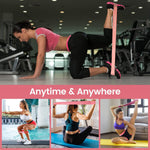 WIKDAY Resistance Bands Set - 5 Workout Loops for Men Women Home Gym Fitness
