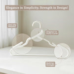 Utopia Home - Plastic Hangers 50 Pack - Space Saving Clothes Hanger - Durable and Strong Closet Organizers and Storage Makes It Ideal Stocking Stuffers or Apartment or Dorm Room Essentials (White)
