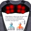 Mirakel Shiatsu Neck Massager for Deep Tissue Pain Relief with Heat