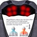Mirakel Shiatsu Neck Massager for Deep Tissue Pain Relief with Heat