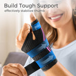 FREETOO Ergonomical Thumb Brace Right Hand or Left Hand for Arthritis Pain and Support, Thumb Splint for Trigger Thumb, Thumb Support for De Quervains Tenosynovitis, Fits Palm 7.5''-8.5'' S/M Pink