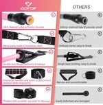 Resistance Bands with Handles for Women - 5 Levels, Yoga, Pilates, Therapy