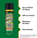 Spectracide Wasp & Hornet Killer Aerosol Kills Wasps, Hornets And Yellow Jackets On Contact & Eliminates The Nest, 12 Pack