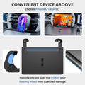 Steering Wheel Tray, Car Food Tray, Car Desk for Laptop, Multipurpose Car Table for Eating & Work, Adjustable Car Tray with Drawer and Anti-Slip Protective Adhesive