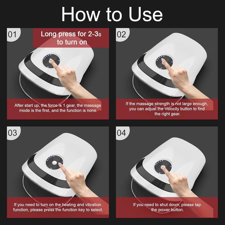 Xllent Hand Massager with Compression and Heating for Arthritis Relief