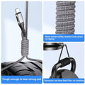 Durcord 2Pack 10ft USB C Charger Cable - 100W Fast Charging for Android/Phone/Pad, Type C to Type C Compatible with iPhone 17/16/15 Pro Plus Max Silver