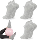 Loudashuaiqi Grip Pilates Socks for Women, Non-Slip Athletic Yoga Socks
