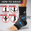 Sleeve Stars Ankle Brace for Women & Men, Compression Sleeve for Plantar Fasciitis Relief