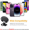 Coolpow【2 Packs 】Magnetic Phone Holder for car【Strong Magnet】phone holders for your car phone holder Mount for Car【4 Metal Plate】Universal Dash cell phone car mount for iphone Samsung car accessories