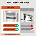Sportneer Adjustable Pull Up Bar: 29.5"-37" Doorway Chin Up Bar, 440lb Capacity