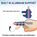 RonJea Trigger Finger Splint: Adjustable Support Brace for Middle/Ring/Index/Pinky/Thumb