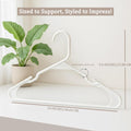 Utopia Home - Plastic Hangers 50 Pack - Space Saving Clothes Hanger - Durable and Strong Closet Organizers and Storage Makes It Ideal Stocking Stuffers or Apartment or Dorm Room Essentials (White)