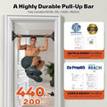 Sportneer Adjustable Pull Up Bar: 29.5"-37" Doorway Chin Up Bar, 440lb Capacity