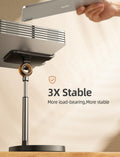 LISEN Cell Phone Stand Adjustable for iPhone Phone Holder for Desk, Office Desk Accessories Computer PC for iPhone Stand Gaming Essentials Fit Otterbox Case Phones Switch Kindle iPad Air Tablet 4-10in