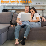 Plantar Fasciitis Night Splint Sock for Women Men with Arch Support Black Medium