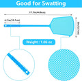 Fly Swatter,5 Pack Plastic Heavy Duty Manual Fly Killer, Long Handle Flyswatter, Large Bug Swatters That Work for Indoor and Outdoor