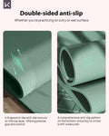 KEEP 7mm Thick Non-Slip Yoga Mat - Extra Wide 32" Fitness Mat for Home Workouts