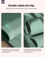KEEP 7mm Thick Non-Slip Yoga Mat - Extra Wide 32" Fitness Mat for Home Workouts