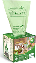 UNNI Compostable Trash Bags, 2.6 Gallon / 9.84 Liter, 100 Count, Extra Thick 0.71 Mil Small Kitchen Food Scrap Bin Liners, Certified by BPI, CMA & OK compost HOME, Meets the ASTM D6400 Standard