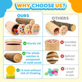 Wooden Montessori Baby Toddler Toys: 3 in 1Learning Fine Motor Skills Juguetes, Educational Color Sorting Fidget Sensory Toys for Toddlers 1-3, Object Permanence Cause and Effect Boys Girls Gifts