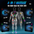 FVZ Massage Gun with Upgraded Extension Handle, 10MM Deep Tissue Massager for Pain Relief