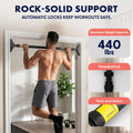 Squatz Adjustable Doorway Pull-Up Bar with Level, Locking Mechanism & Foam Grips