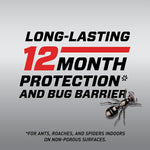 Ortho Home Defense Max Indoor Insect Barrier with Extended Reach Comfort Wand, Kills Ants, Roaches, Spiders, Fleas and Ticks, 1 gal.