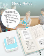 Sticker Printer - Printpods Mini Printer with Stickers, Print Pod, Bluetooth Inkless Printers, Sticker Maker, Portable Thermal Printer for iphone, Impresora Portátil for Notes, Journal, DIY, Kids Gift