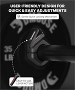 DMoose Fitness Barbell Clips 2 Inch - Quick Release Collars for Weightlifting