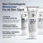 ANUA 3 Ceramide Panthenol Moisture Barrier Cream, Hydrating Face Moisturizer for Normal Skin, Panthenol, Ceramide, Centella for Skin Barrier Non Comedogenic, Korean Skincare (100ml/ 3.38 fl. oz.)