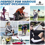 YQXCC 4 Pairs Arm Sleeves, Cooling UV Sun Protection Sports Compression Sleeves for Men Women, Golf Basketball Arm Sleeves
