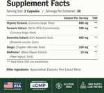 Boswellia Serrata Turmeric Curcumin Supplement for Inflammation and Joint Support
