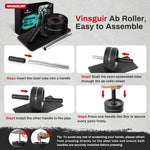 VINSGUIR Ab Roller Wheel with Knee Pad for Full-Body Strength Training