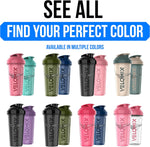 Velomix 28oz Protein Shaker Bottles - 2 Pack, Leak-Proof