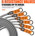 HPYGN 300LBS Resistance Bands Set - Fitness Bands for Muscle Training, Strength, Yoga, Home Gym