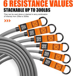 HPYGN 300LBS Resistance Bands Set - Fitness Bands for Muscle Training, Strength, Yoga, Home Gym