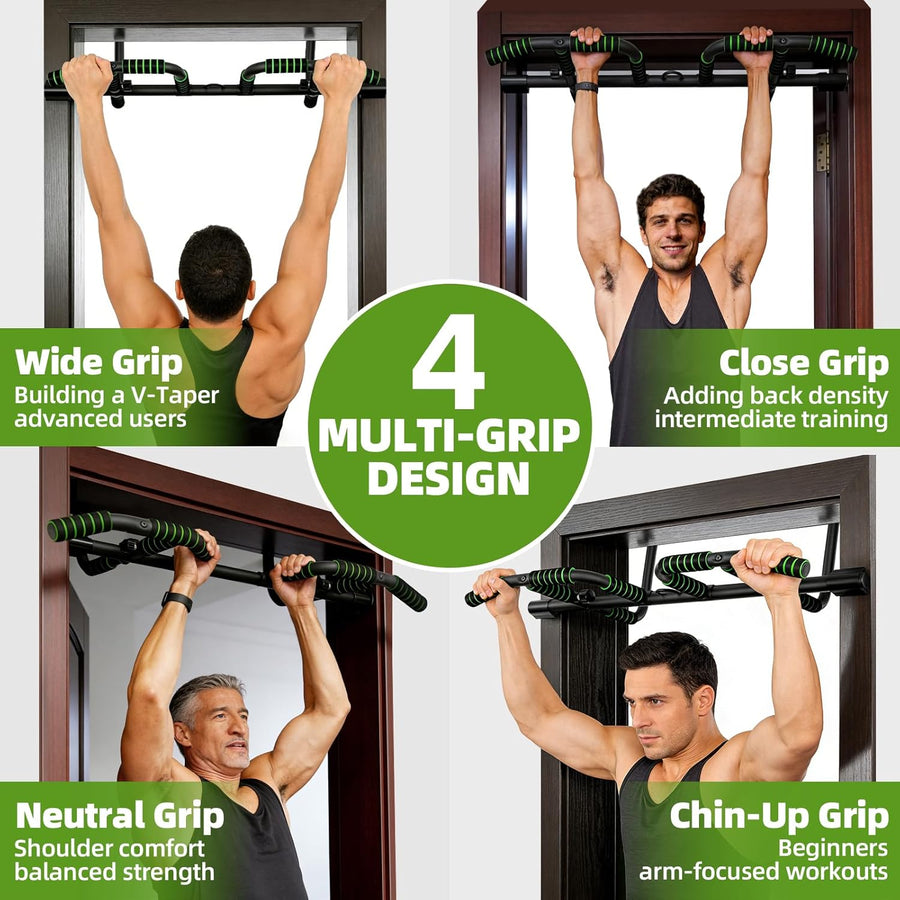 VBSD Upgrade Doorway Pull Up Bar, 440 Lbs Capacity, Ergonomic Grips