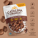 Catalina Crunch Protein Cereal - Sugar Free Breakfast Cereal with 11g of Protein - Gluten Free - Dark Chocolate - 9 oz. Bag (Pack of 1)