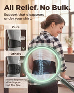 Sparthos Back Brace for Lower Back Pain - Immediate Relief from Sciatica, Herniated Disc, Scoliosis - Breathable + Lumbar Support Pad - For Men & Women - Fits 44–52″ Waist (Large, Check Size Chart)