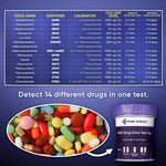 Prime Screen 14 Panel Urine Drug Test Cup - Instant Testing for 14 Drugs