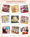 Coopay Crochet Kit Beginners Crochet Hook Set with Crochet Yarn,58PCS Portable Crochet Set Ergonomic Crochet Hooks Travel Knitting Crochet Supplies