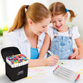Alcohol Markers, 48 Colors Dual Tip Art Marker, Drawing Markers, Coloring Marker for Kids Sketching Adult Coloring