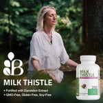 Bronson Milk Thistle Silymarin Marianum & Dandelion Extract Liver Health Support, Antioxidant Support, Detox, 120 Capsules