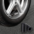 CKAuto Tire Valve Stem Caps, Black, 4 pcs/Pack, Anodized Aluminum Tire Valve Cap Set, Corrosion Resistant, Universal Stem Covers for Cars Trucks Motorcycles SUVs and Bikes