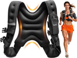 Renoj Weighted Vest for Fitness: 6lb-20lb Fixed Weights, Reflective Strips, Storage Pocket