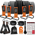 175lb Resistance Bands with Handles, Ankle Straps & Door Anchor for Full-Body Workouts