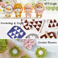 INSCRAFT 113 Piece Crochet Kit with Yarn Set– 1600 Yards Assorted Yarn for Knitting and Crochet, 73PCS Crochet Accessories Set Including Ergonomic Hooks, Knitting Needles & More Ideal Beginner Kit