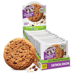 Lenny & Larry's Complete Protein Cookie, [Oatmeal Raisin], Chewy Soft Baked, 16g Plant Protein, Vegan, Non-GMO, High Fiber, [4 Ounce] Cookie (Pack of 12)