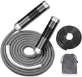 Redify Weighted Jump Rope for Workout Fitness (1LB), Tangle-Free Ball Bearing Rope